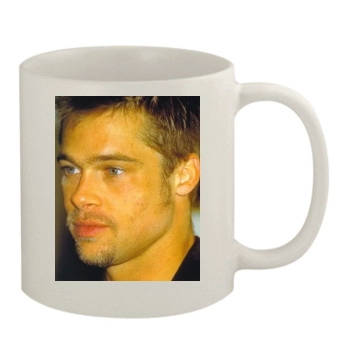 Brad Pitt 11oz White Mug