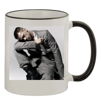 Brad Pitt 11oz Colored Rim & Handle Mug