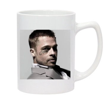 Brad Pitt 14oz White Statesman Mug