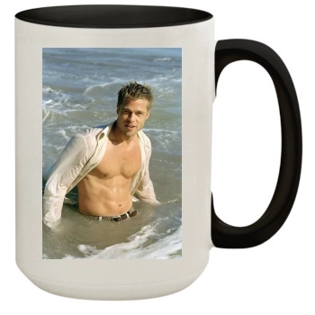 Brad Pitt 15oz Colored Inner & Handle Mug