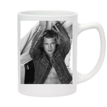 Brad Pitt 14oz White Statesman Mug