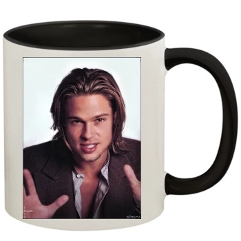 Brad Pitt 11oz Colored Inner & Handle Mug