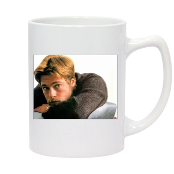 Brad Pitt 14oz White Statesman Mug