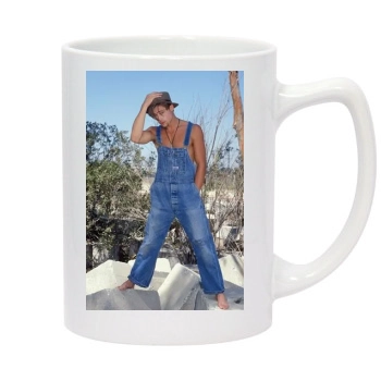 Brad Pitt 14oz White Statesman Mug