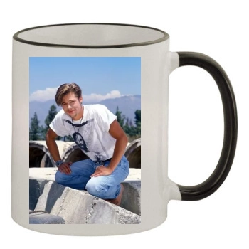 Brad Pitt 11oz Colored Rim & Handle Mug