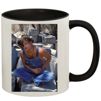 Brad Pitt 11oz Colored Inner & Handle Mug