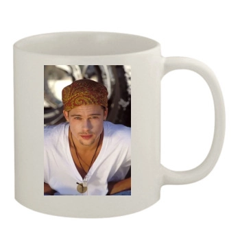 Brad Pitt 11oz White Mug