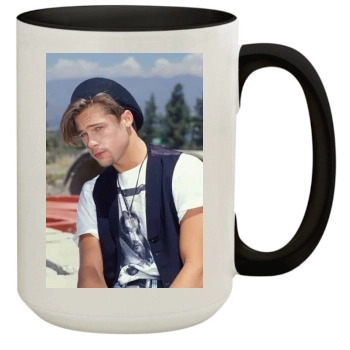 Brad Pitt 15oz Colored Inner & Handle Mug