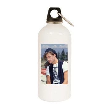 Brad Pitt White Water Bottle With Carabiner