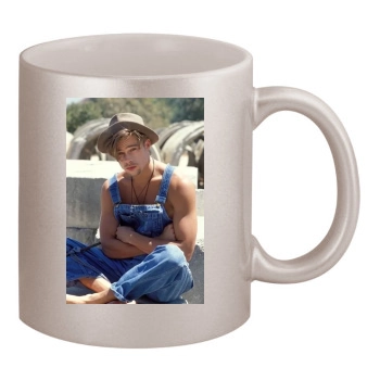 Brad Pitt 11oz Metallic Silver Mug