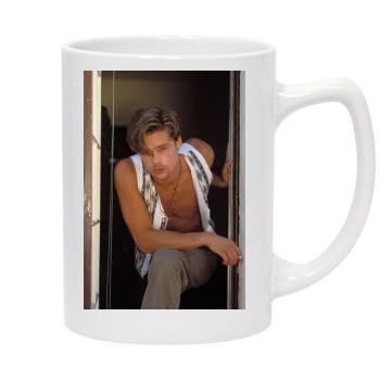 Brad Pitt 14oz White Statesman Mug