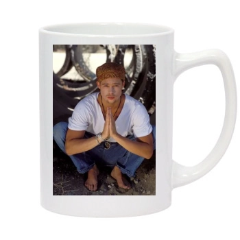 Brad Pitt 14oz White Statesman Mug