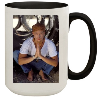 Brad Pitt 15oz Colored Inner & Handle Mug