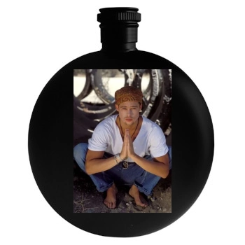 Brad Pitt Round Flask