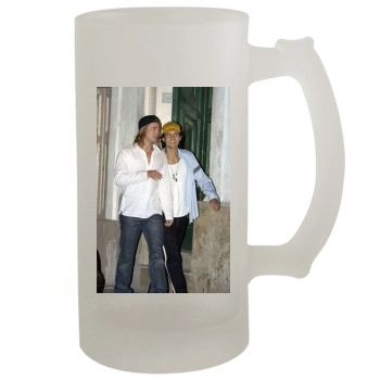 Brad Pitt 16oz Frosted Beer Stein