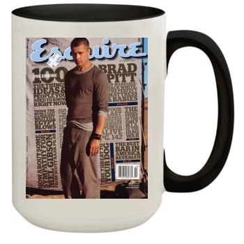 Brad Pitt 15oz Colored Inner & Handle Mug