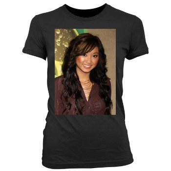 Brenda Song Women's Junior Cut Crewneck T-Shirt