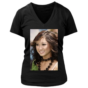 Brenda Song Women's Deep V-Neck TShirt