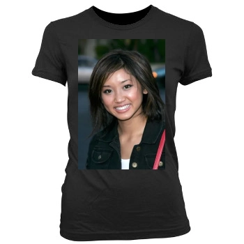 Brenda Song Women's Junior Cut Crewneck T-Shirt