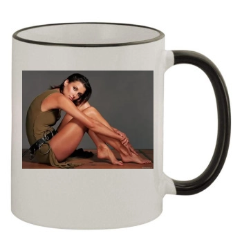 Bridget Moynahan 11oz Colored Rim & Handle Mug