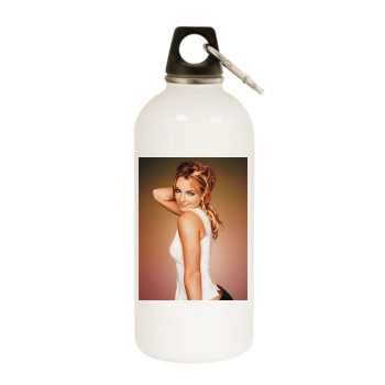 Britney Spears White Water Bottle With Carabiner