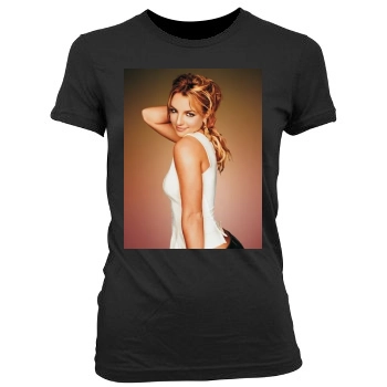 Britney Spears Women's Junior Cut Crewneck T-Shirt