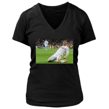 Cristiano Ronaldo Women's Deep V-Neck TShirt