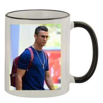 Cristiano Ronaldo 11oz Colored Rim & Handle Mug