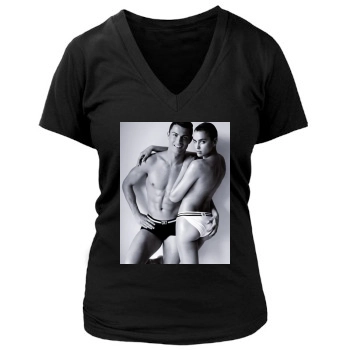 Cristiano Ronaldo Women's Deep V-Neck TShirt