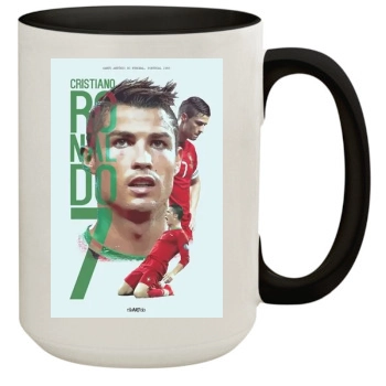 Cristiano Ronaldo 15oz Colored Inner & Handle Mug