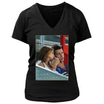 Cristiano Ronaldo Women's Deep V-Neck TShirt