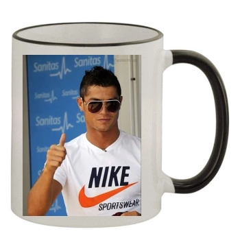 Cristiano Ronaldo 11oz Colored Rim & Handle Mug