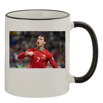 Cristiano Ronaldo 11oz Colored Rim & Handle Mug