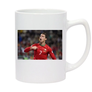 Cristiano Ronaldo 14oz White Statesman Mug