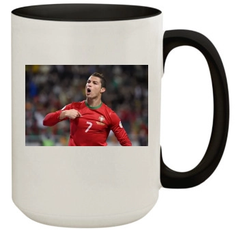 Cristiano Ronaldo 15oz Colored Inner & Handle Mug