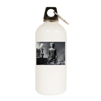 Brittany Murphy White Water Bottle With Carabiner