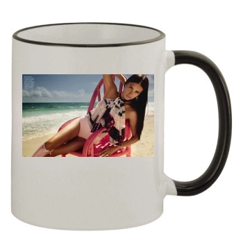 Adriana Lima 11oz Colored Rim & Handle Mug