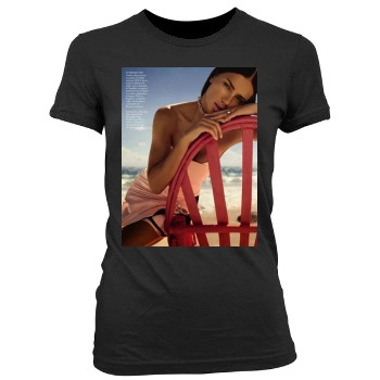 Adriana Lima Women's Junior Cut Crewneck T-Shirt