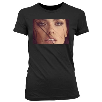 Adriana Lima Women's Junior Cut Crewneck T-Shirt