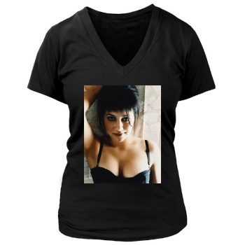 Brittany Murphy Women's Deep V-Neck TShirt