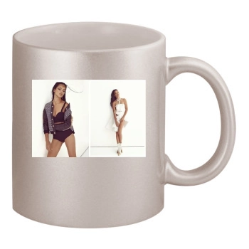 Adriana Lima 11oz Metallic Silver Mug