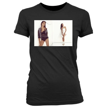 Adriana Lima Women's Junior Cut Crewneck T-Shirt