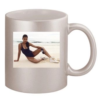 Adriana Lima 11oz Metallic Silver Mug