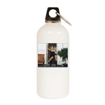 Brittany Murphy White Water Bottle With Carabiner