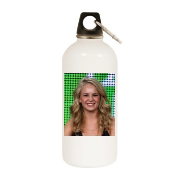 Brittany Robertson White Water Bottle With Carabiner