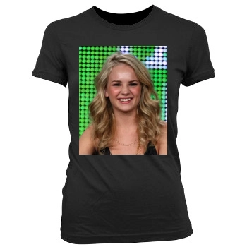 Brittany Robertson Women's Junior Cut Crewneck T-Shirt
