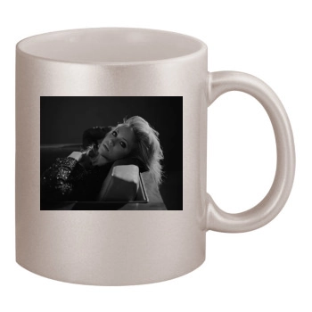 Brittany Snow 11oz Metallic Silver Mug