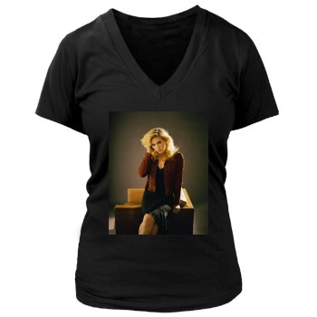 Brittany Snow Women's Deep V-Neck TShirt