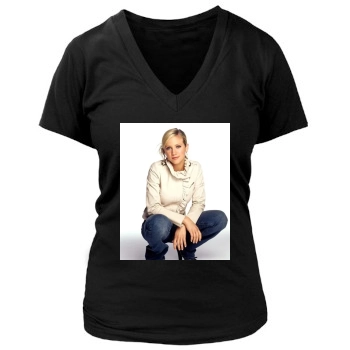 Brittany Snow Women's Deep V-Neck TShirt