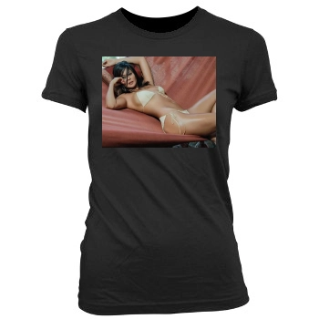 Brooke Burke Women's Junior Cut Crewneck T-Shirt